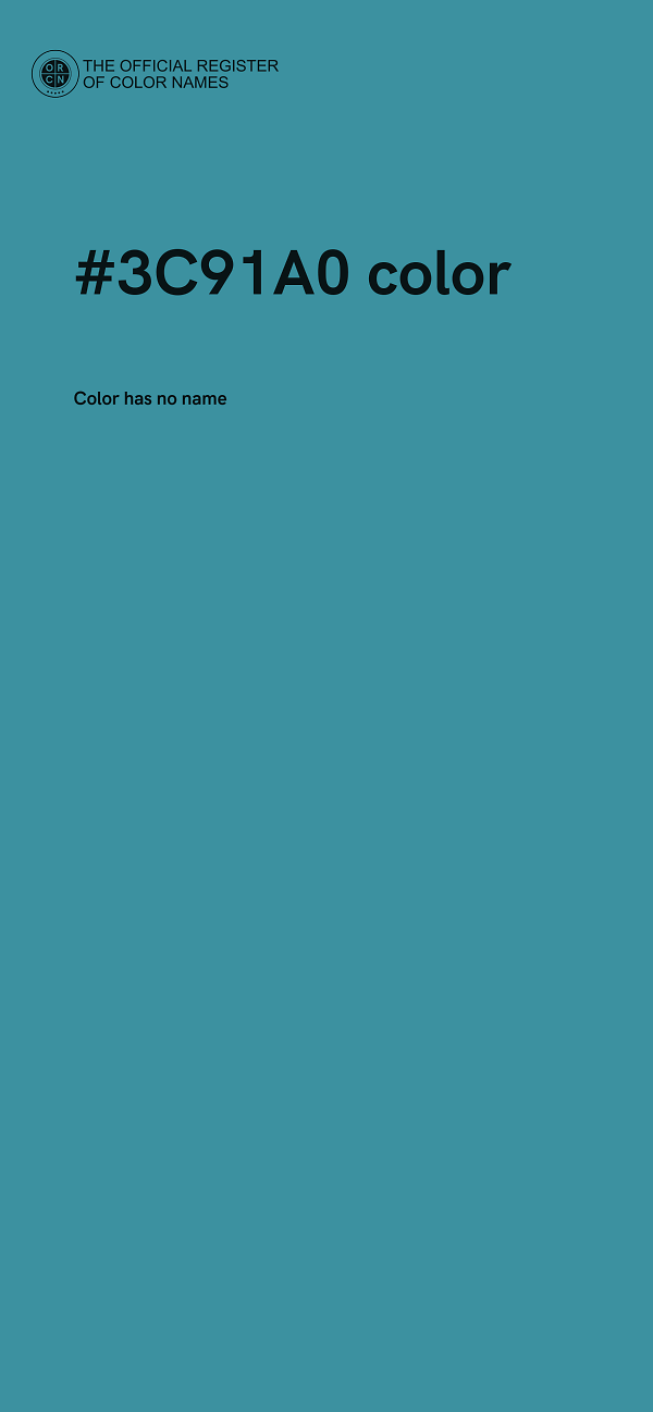 #3C91A0 color image