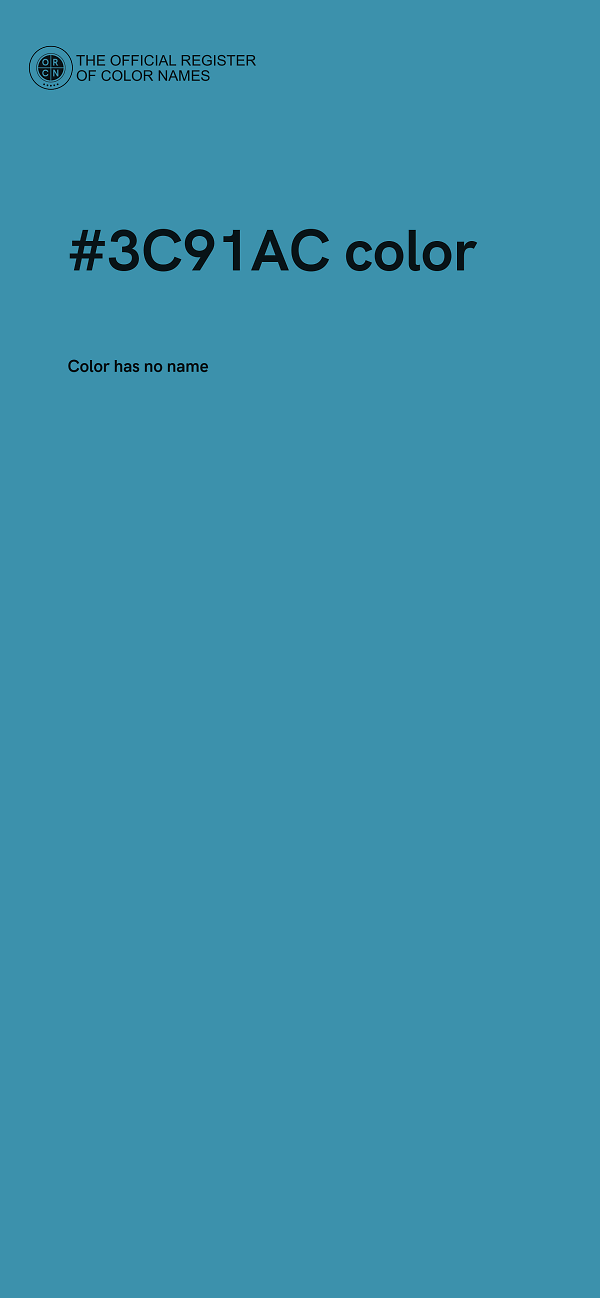 #3C91AC color image