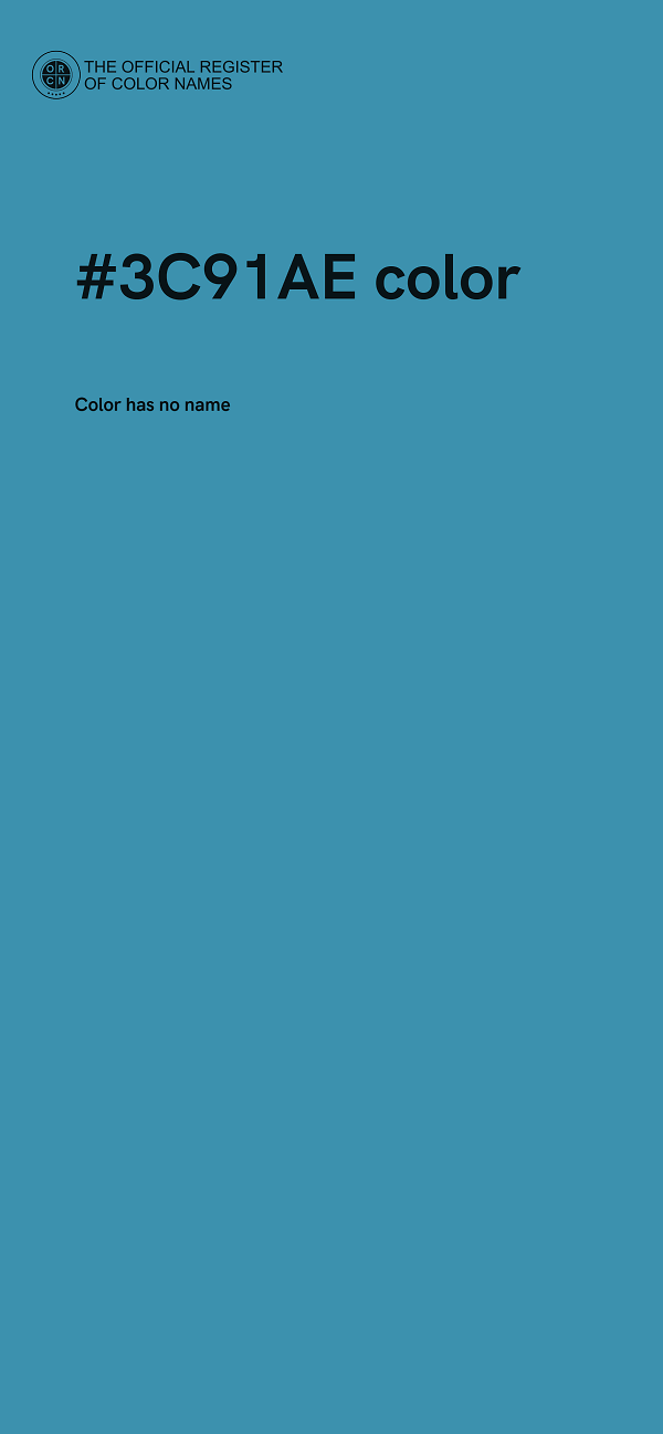 #3C91AE color image