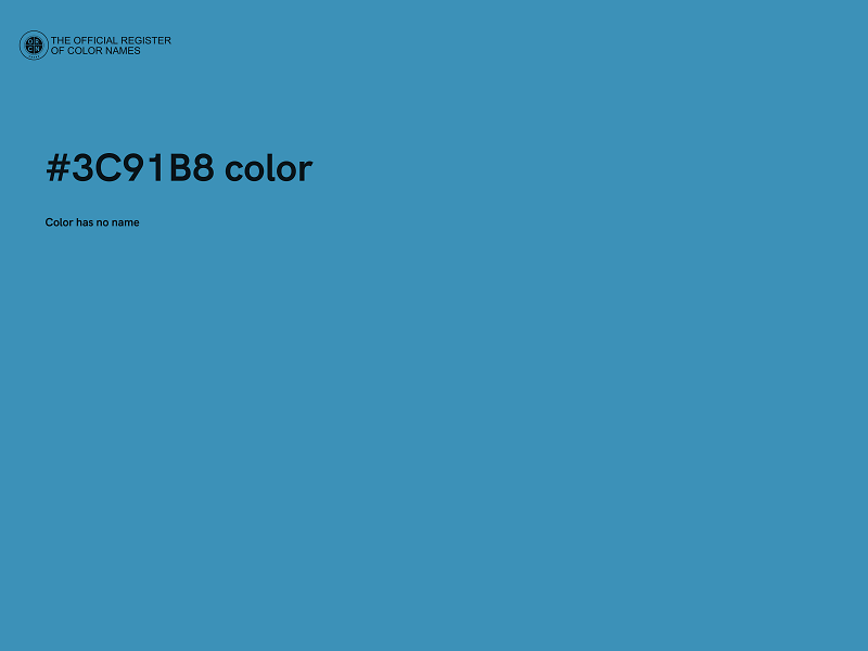 #3C91B8 color image