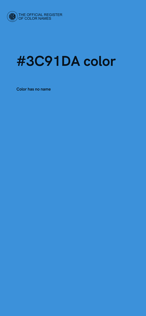 #3C91DA color image