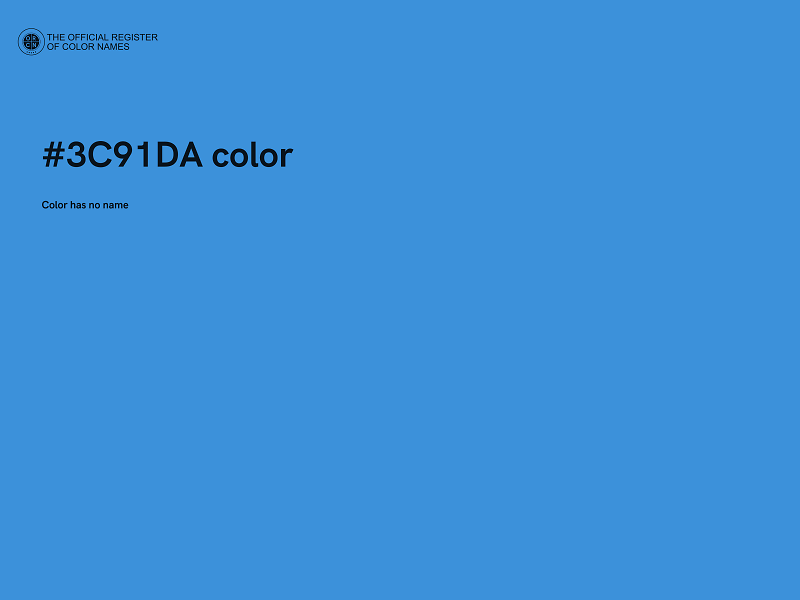 #3C91DA color image