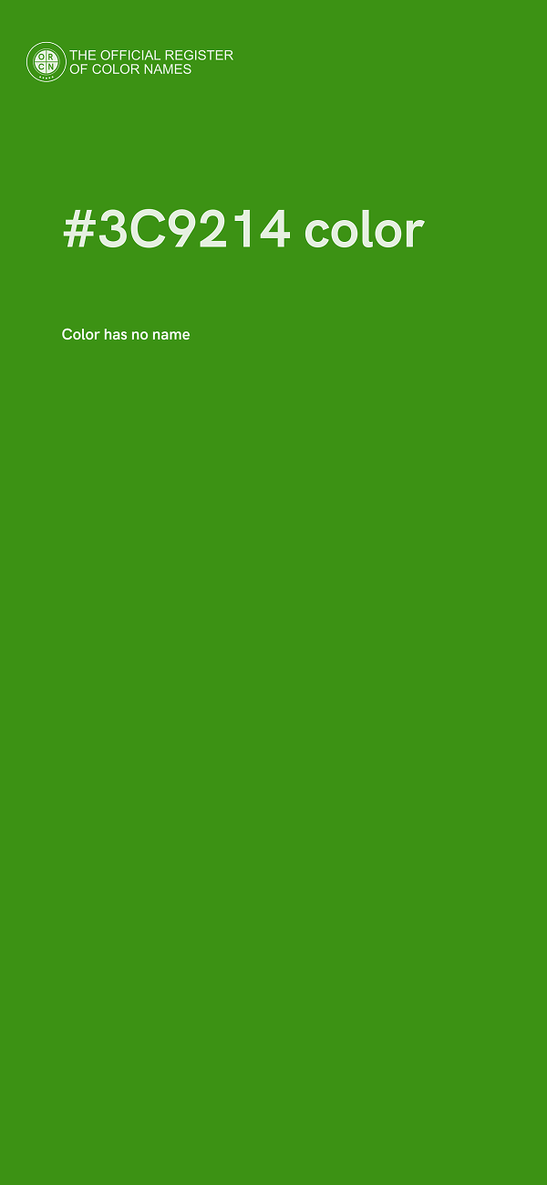 #3C9214 color image