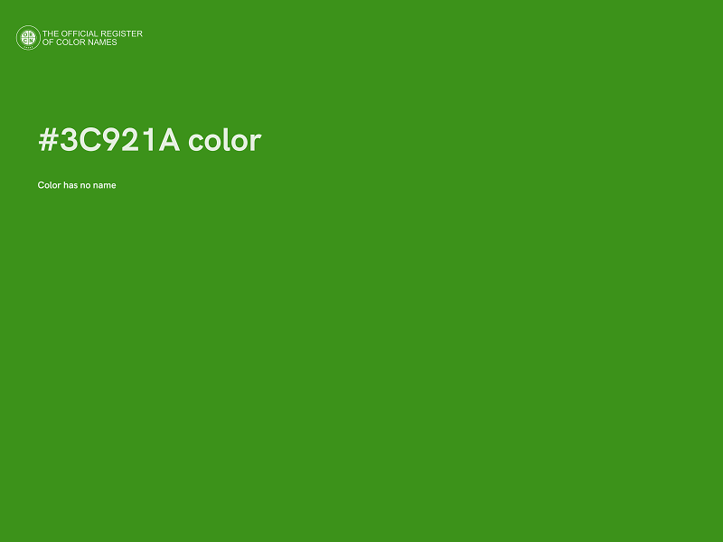 #3C921A color image