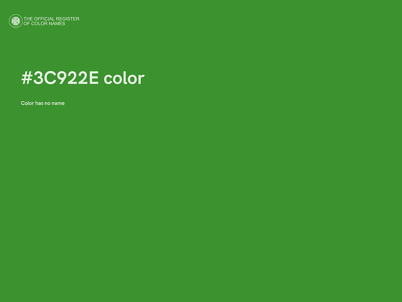 #3C922E color image