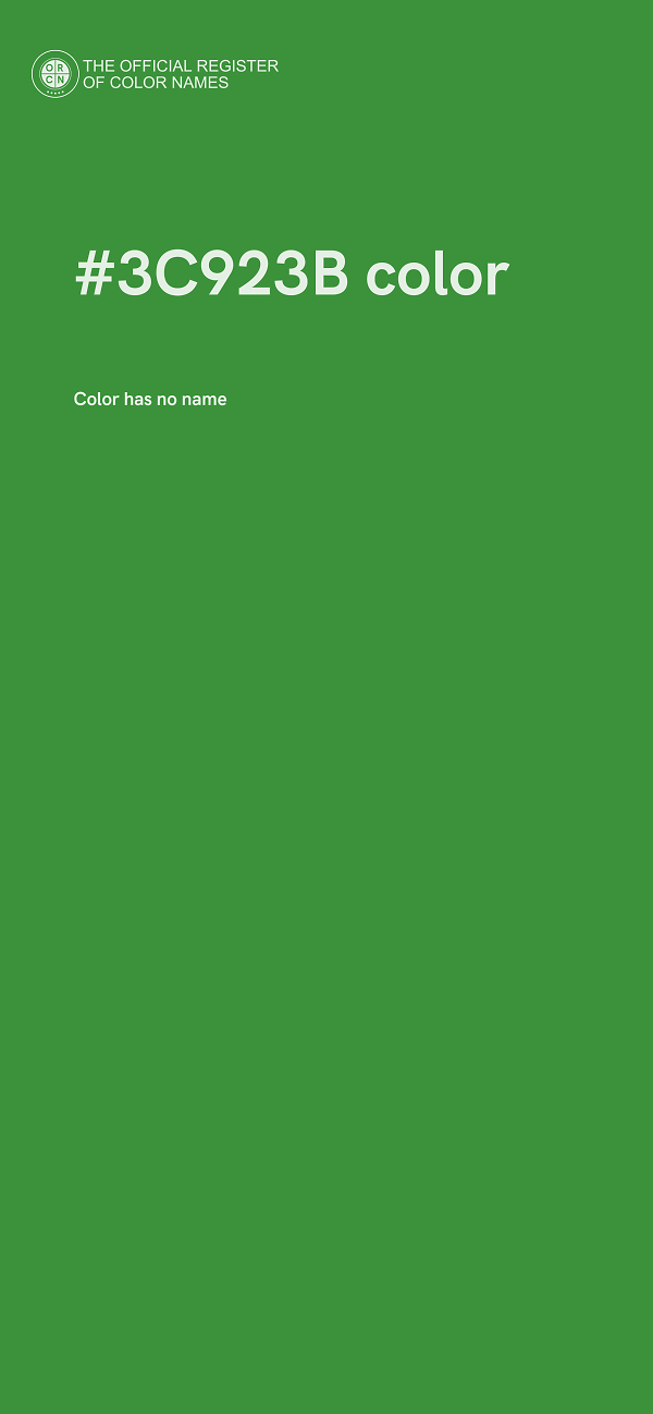 #3C923B color image