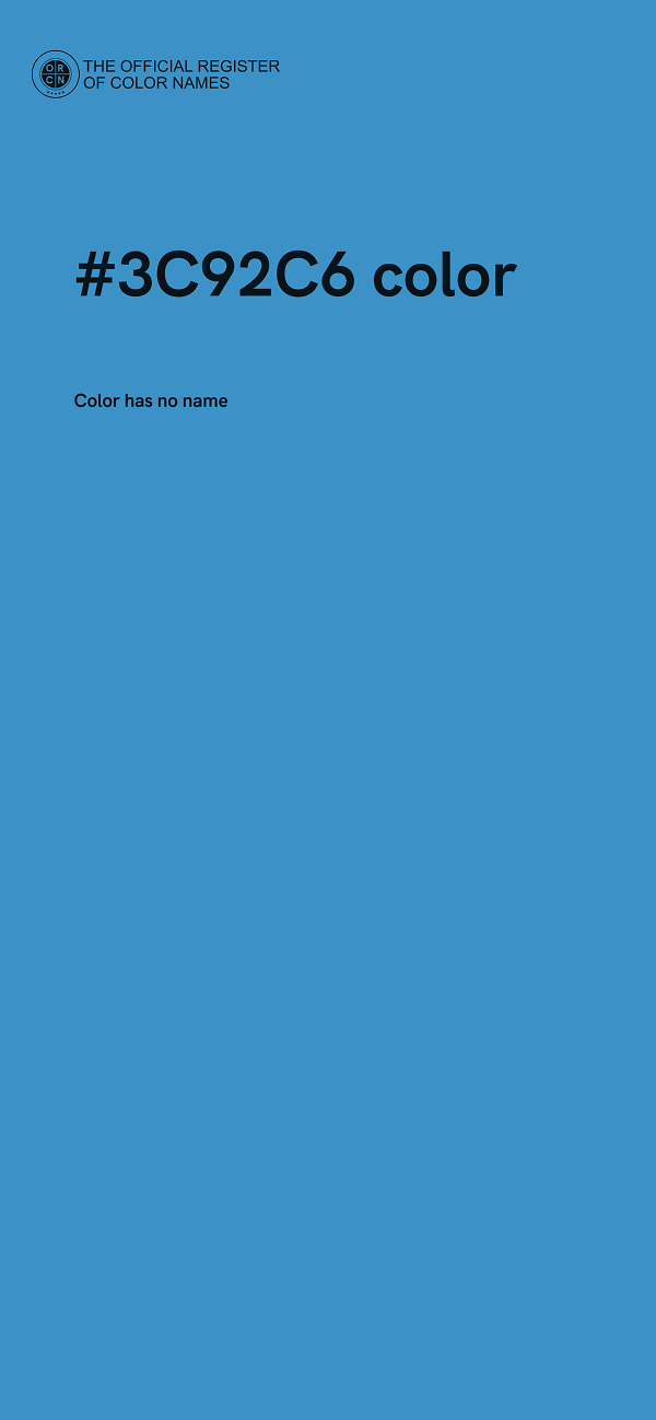 #3C92C6 color image