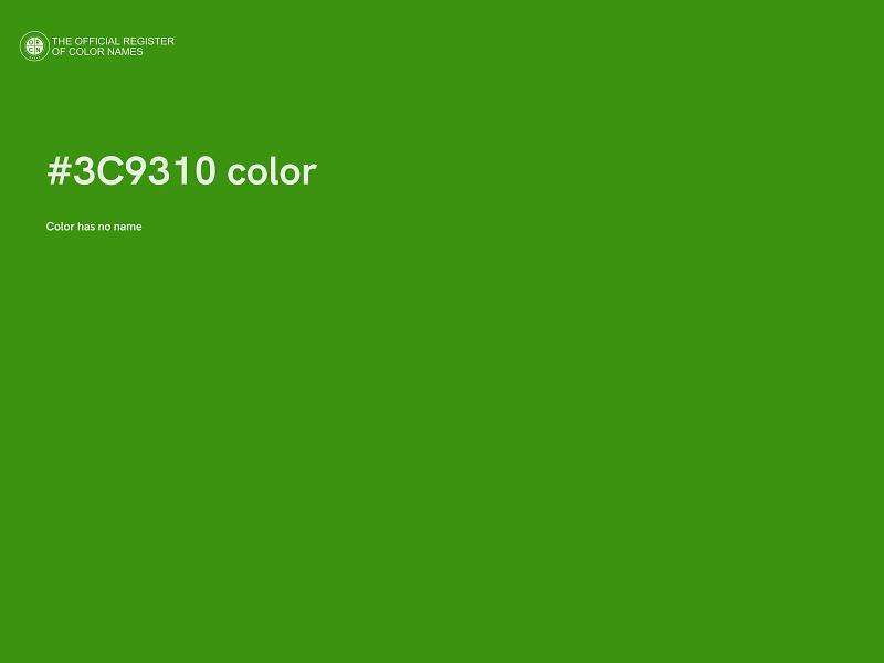 #3C9310 color image