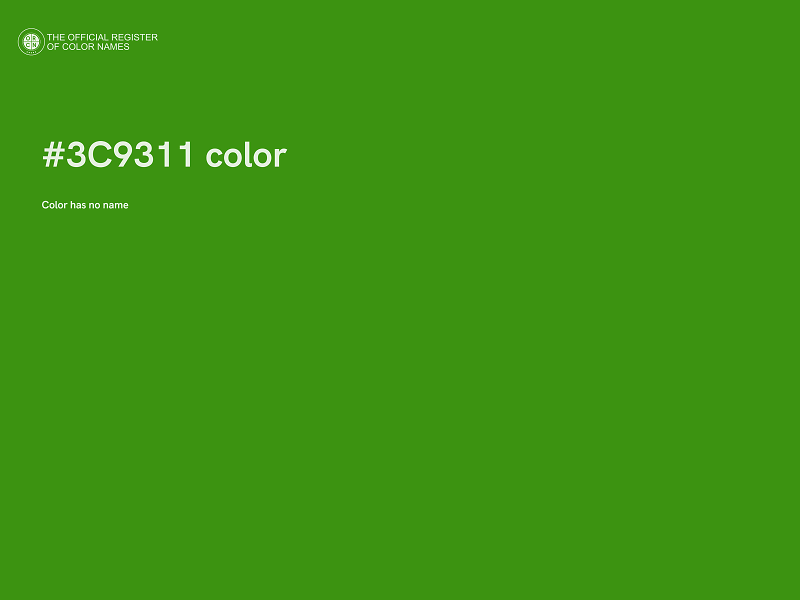 #3C9311 color image