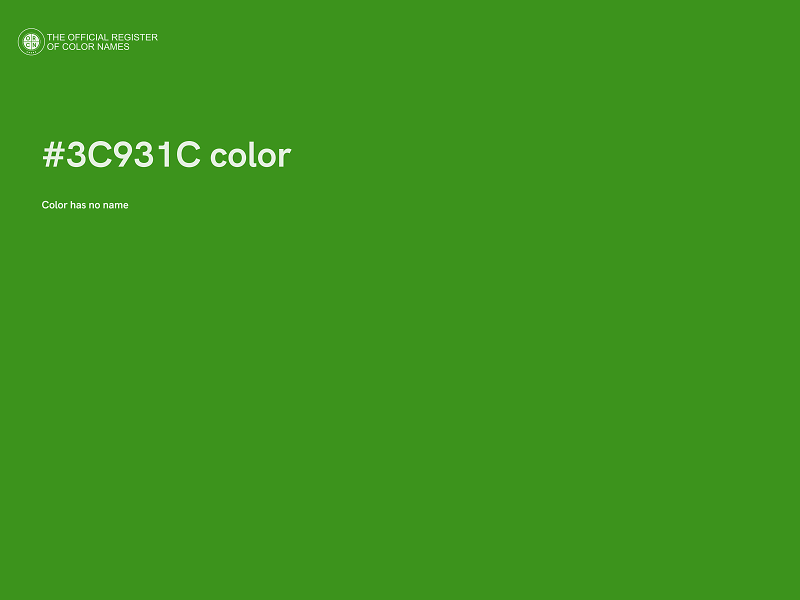 #3C931C color image