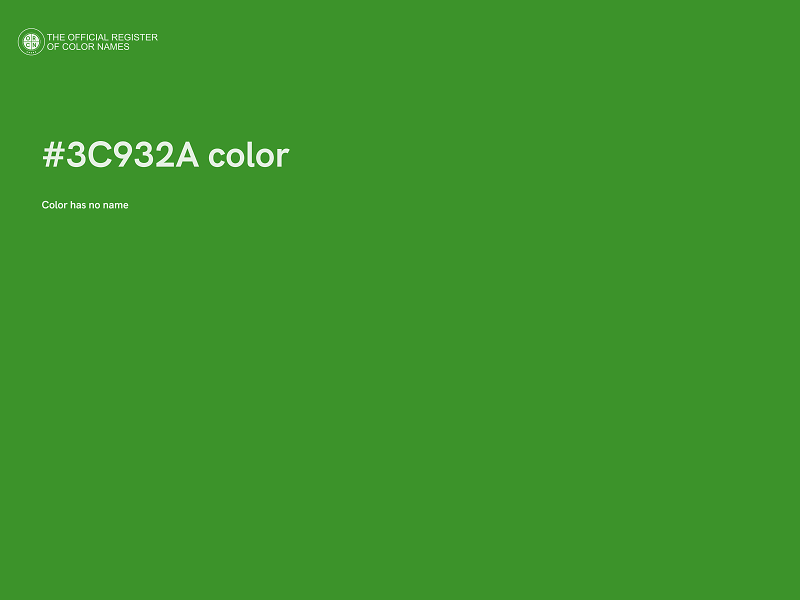 #3C932A color image