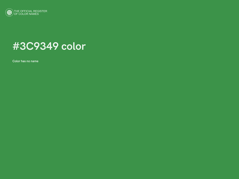 #3C9349 color image