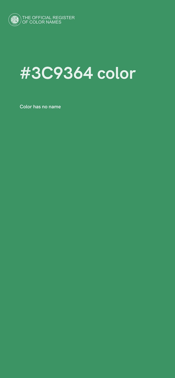 #3C9364 color image