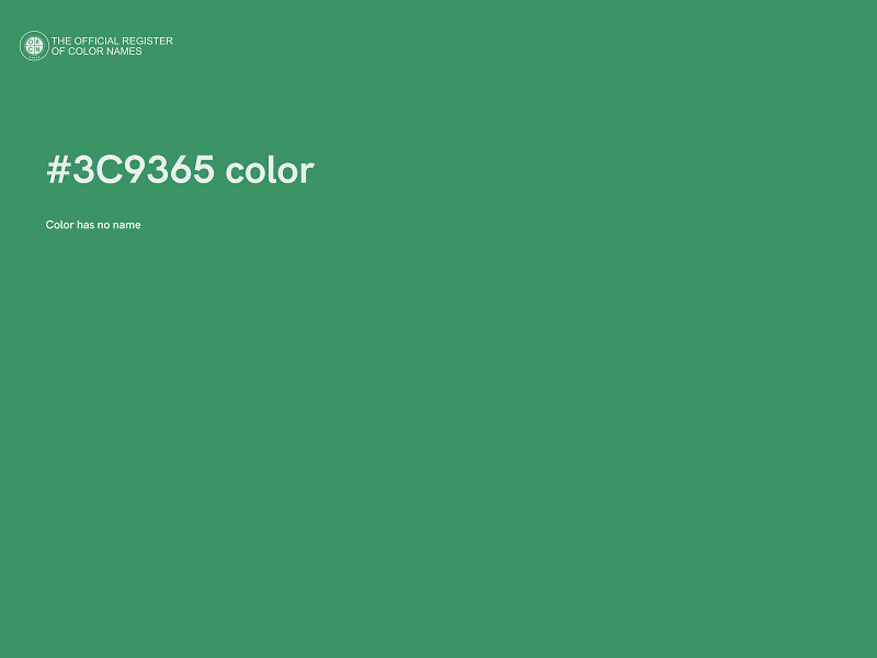 #3C9365 color image