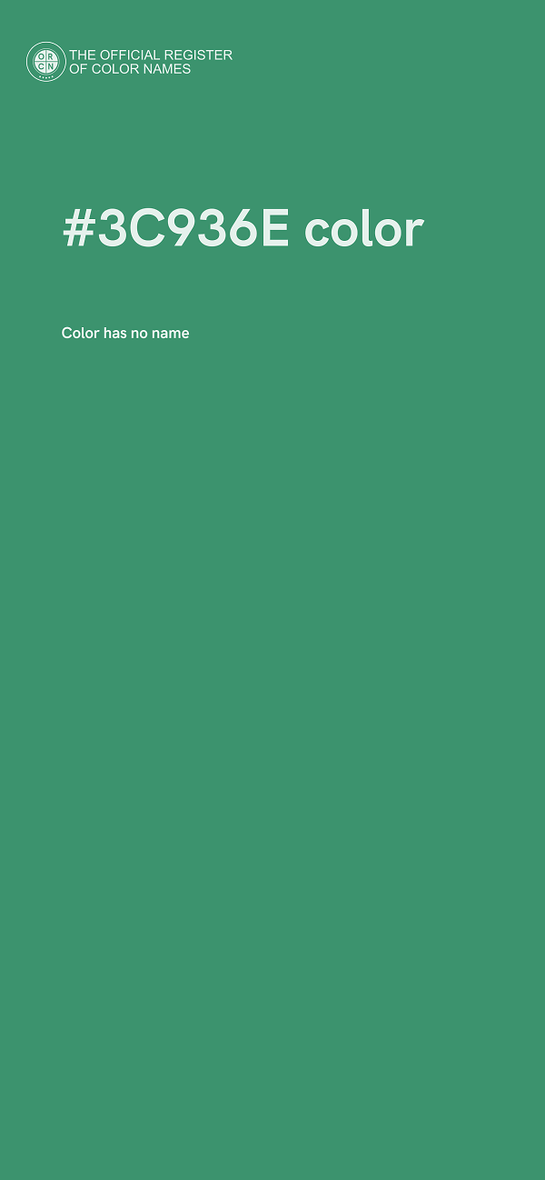 #3C936E color image