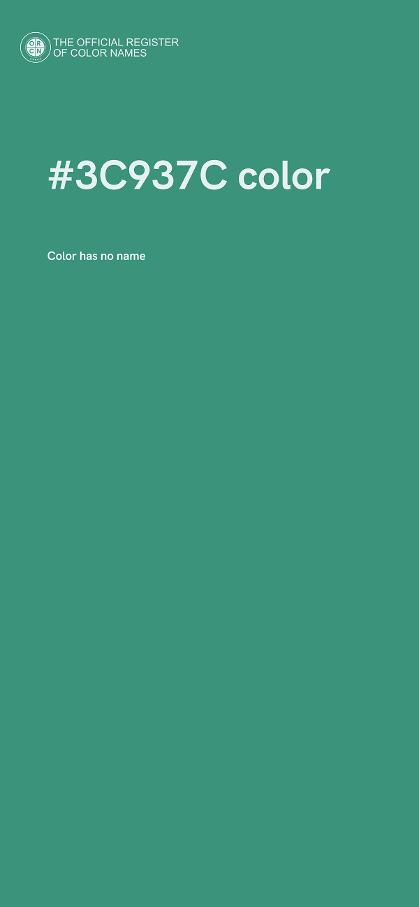#3C937C color image