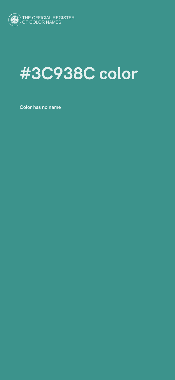 #3C938C color image