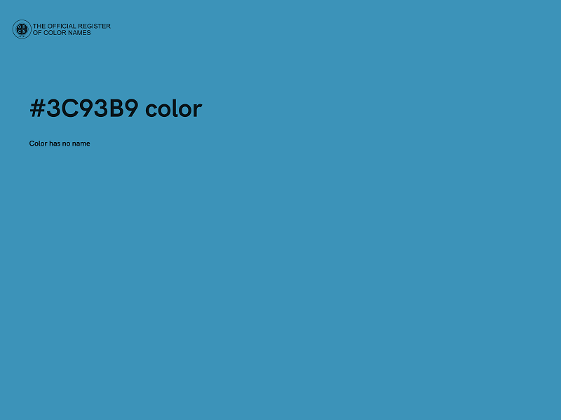 #3C93B9 color image