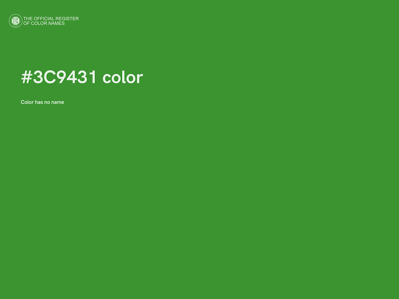 #3C9431 color image