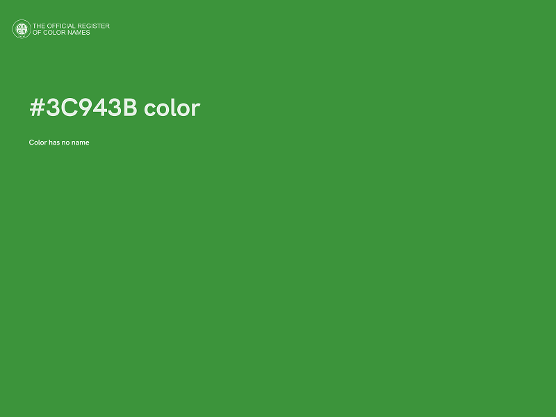 #3C943B color image
