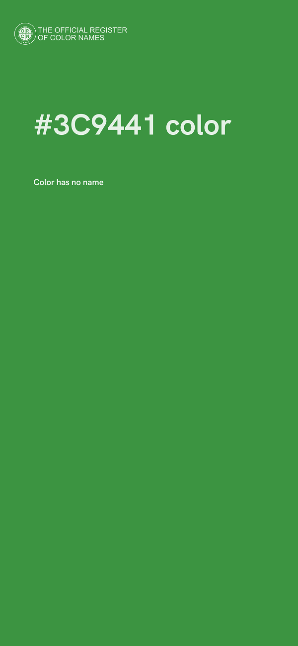 #3C9441 color image