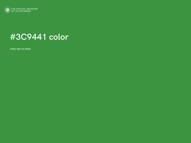 #3C9441 color image
