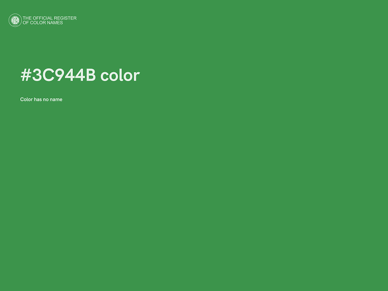 #3C944B color image