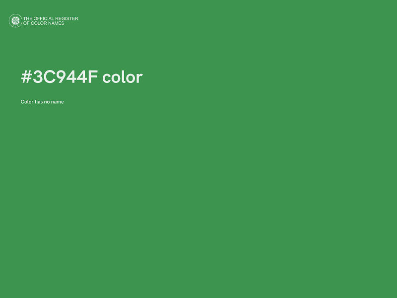 #3C944F color image
