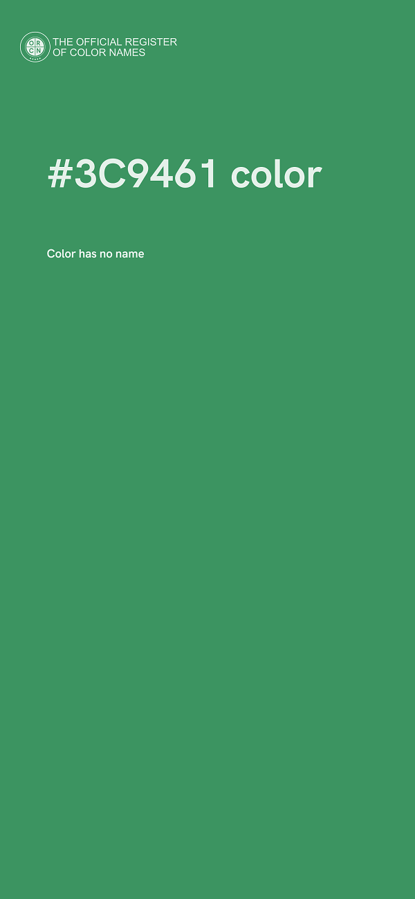 #3C9461 color image