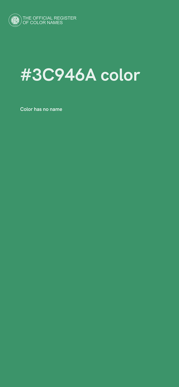 #3C946A color image
