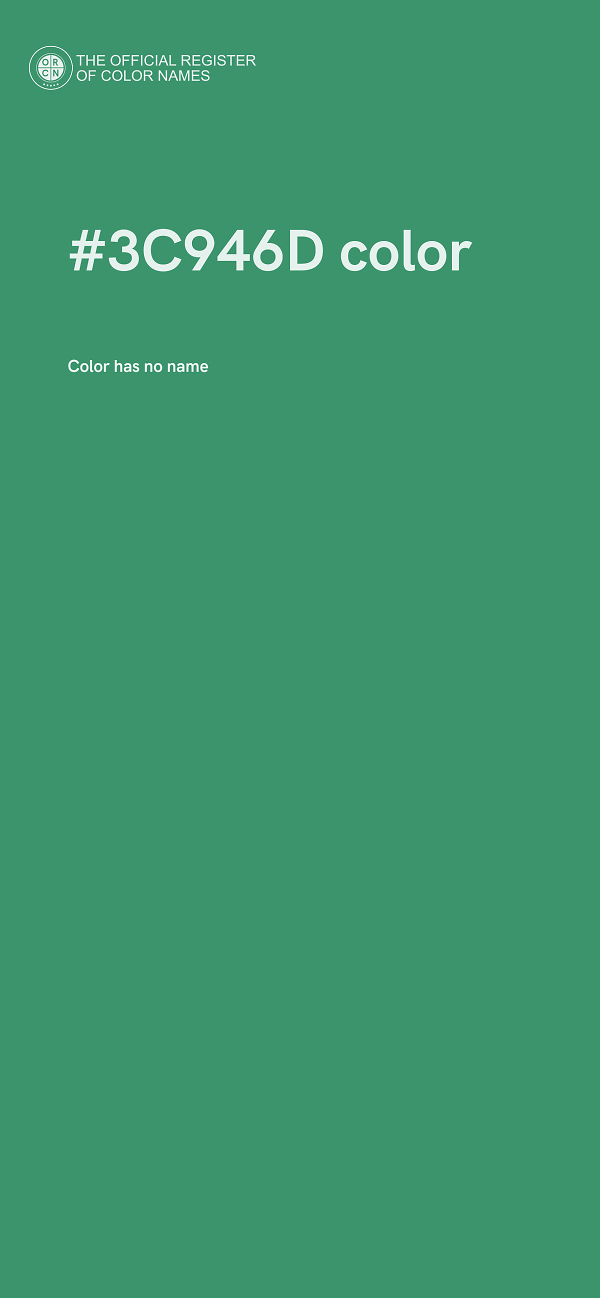 #3C946D color image