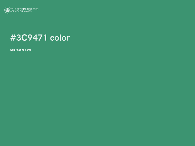 #3C9471 color image