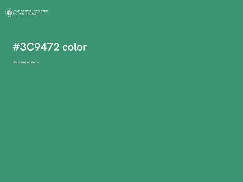 #3C9472 color image