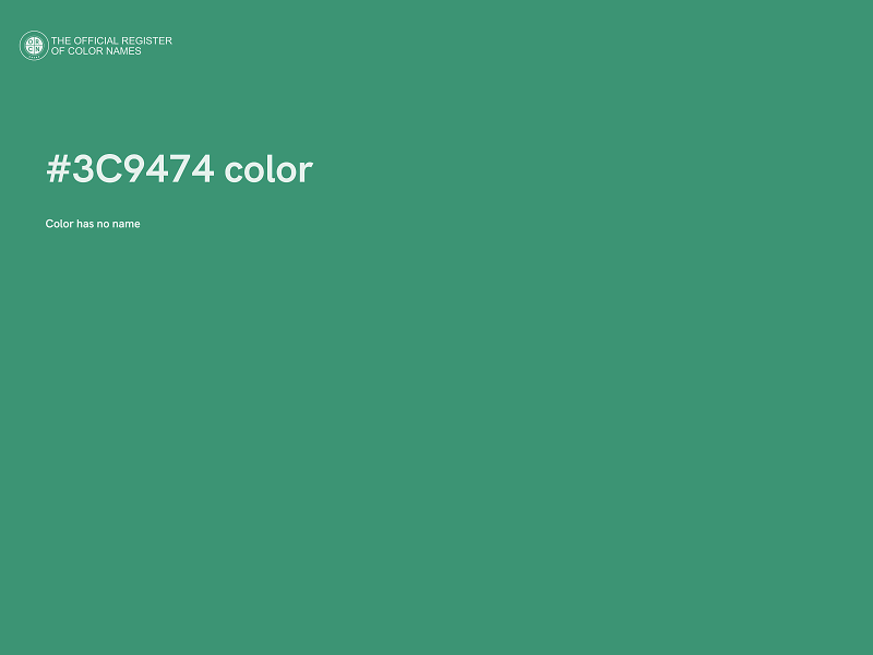 #3C9474 color image