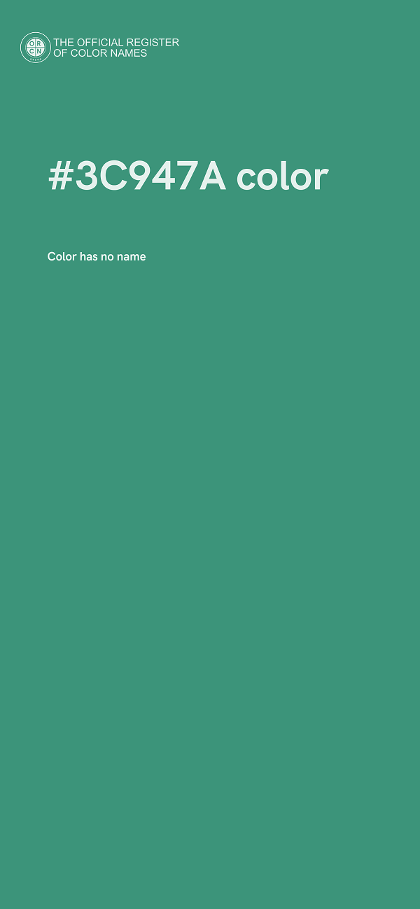 #3C947A color image