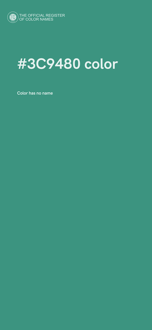 #3C9480 color image