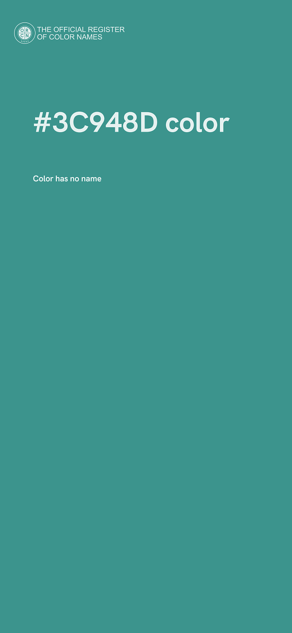 #3C948D color image