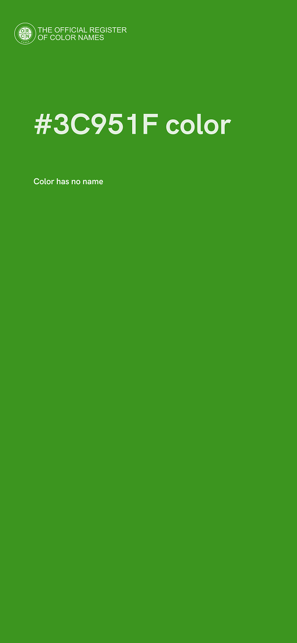 #3C951F color image