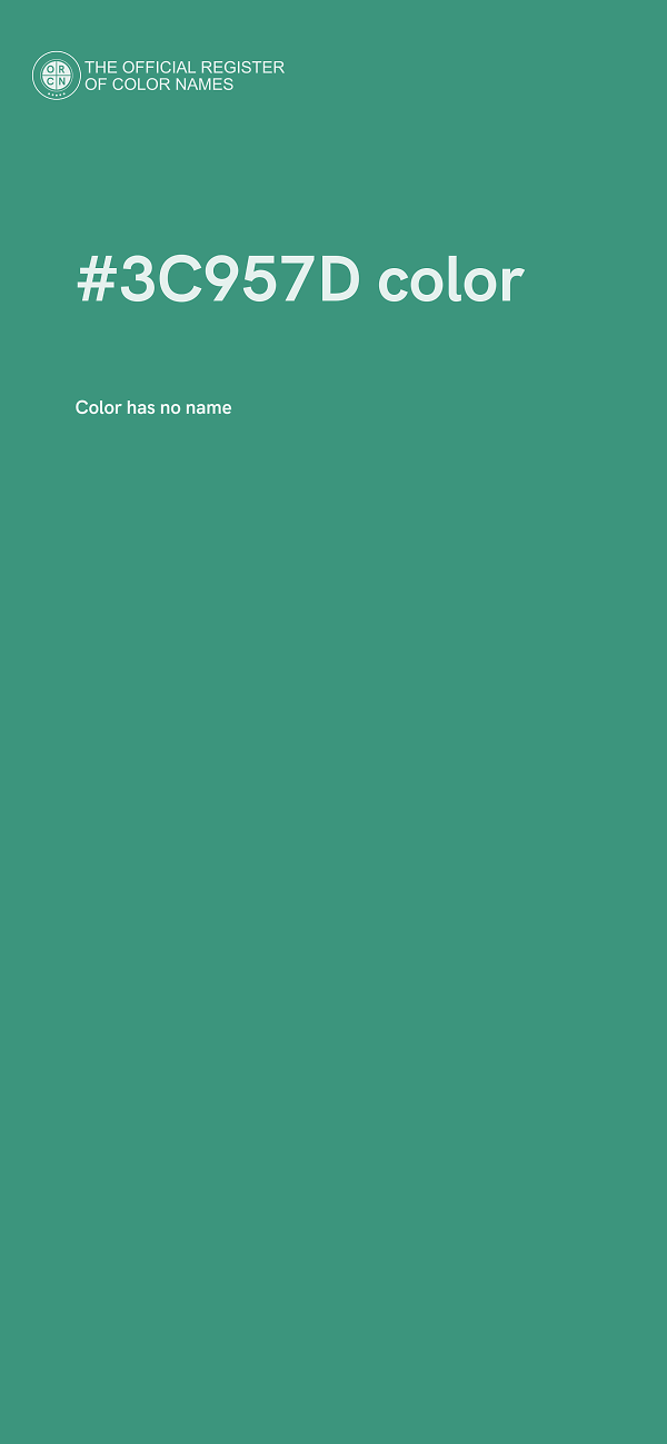 #3C957D color image
