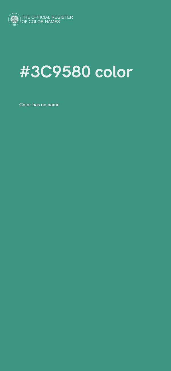 #3C9580 color image