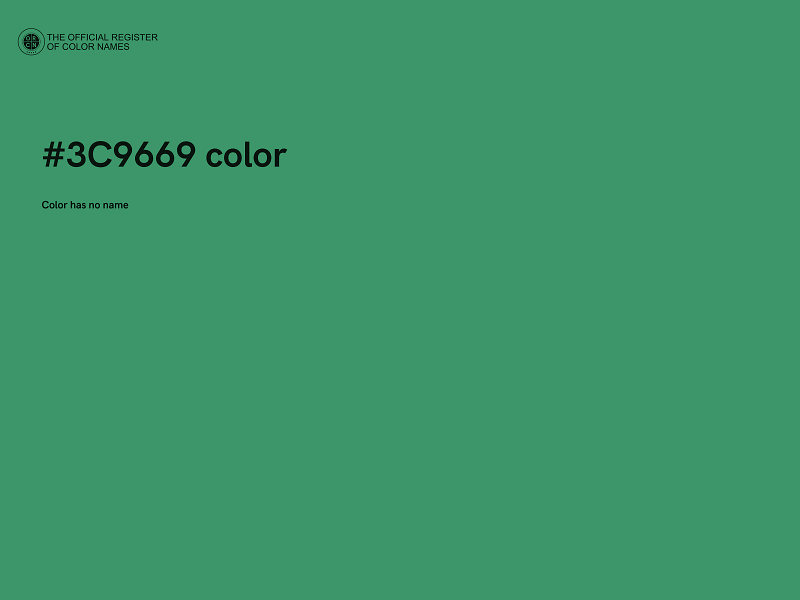 #3C9669 color image
