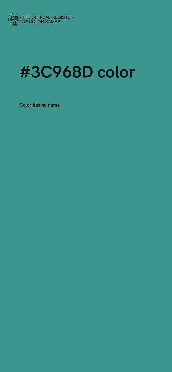 #3C968D color image