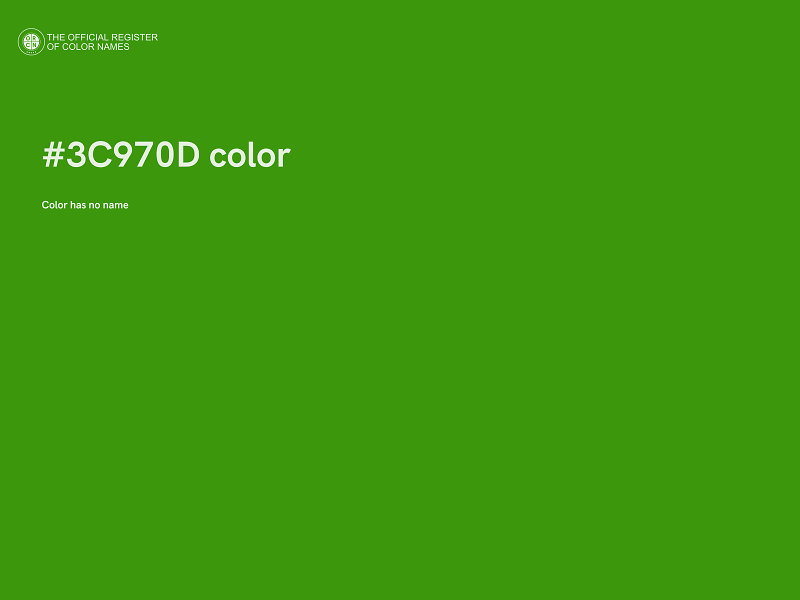 #3C970D color image