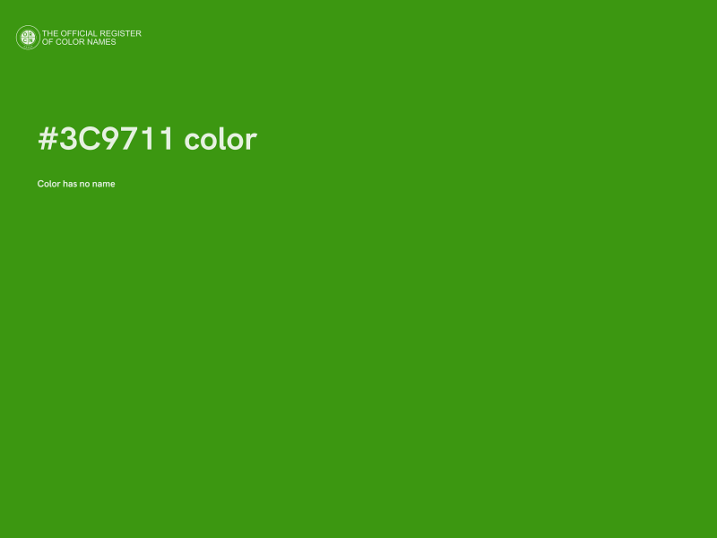 #3C9711 color image