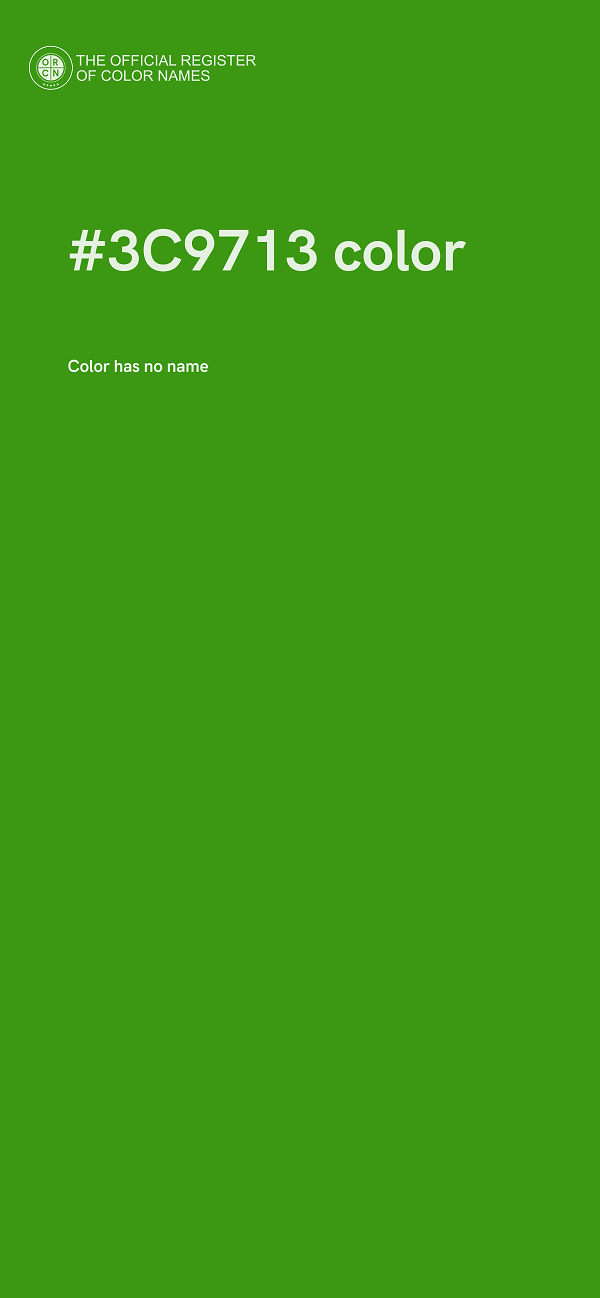 #3C9713 color image