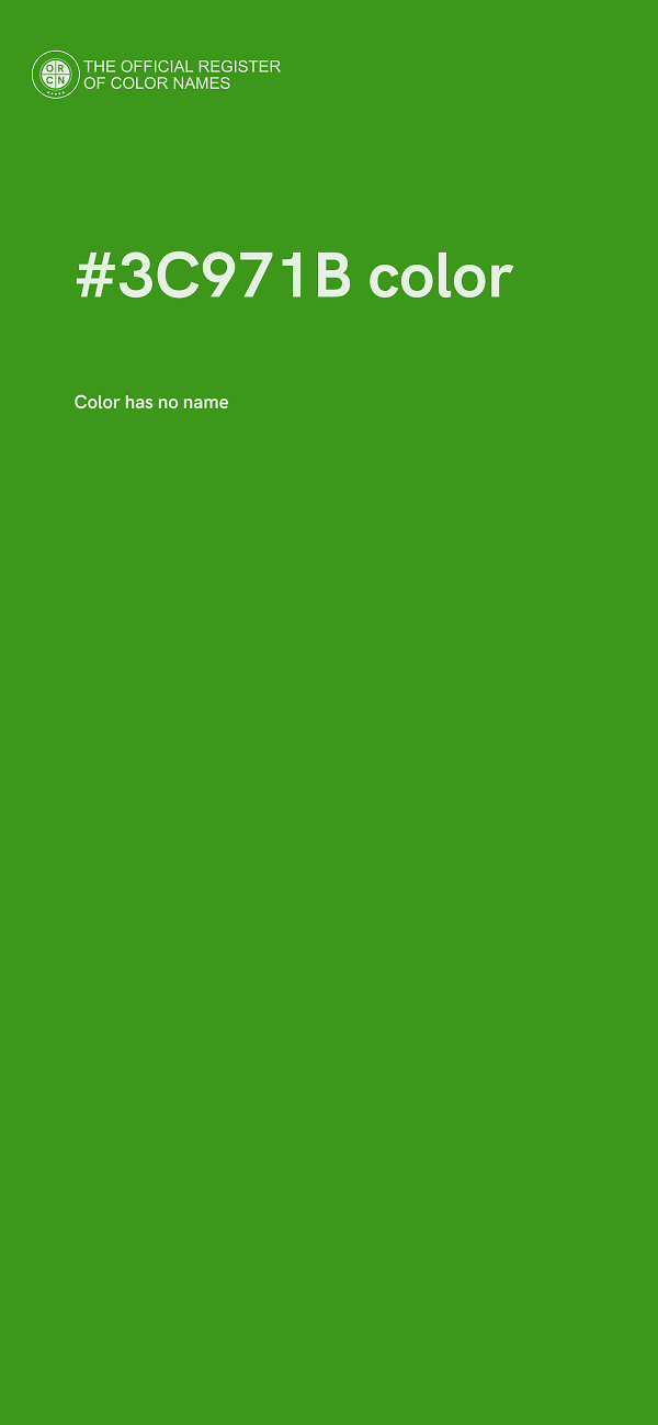 #3C971B color image