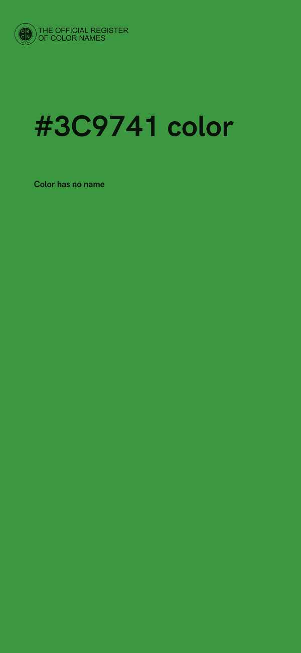 #3C9741 color image