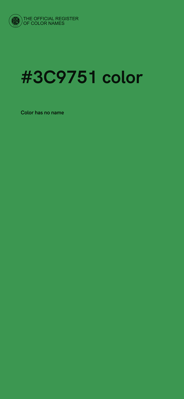 #3C9751 color image
