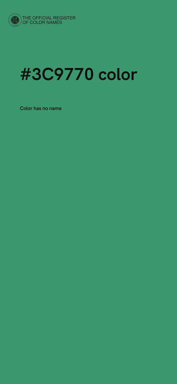 #3C9770 color image