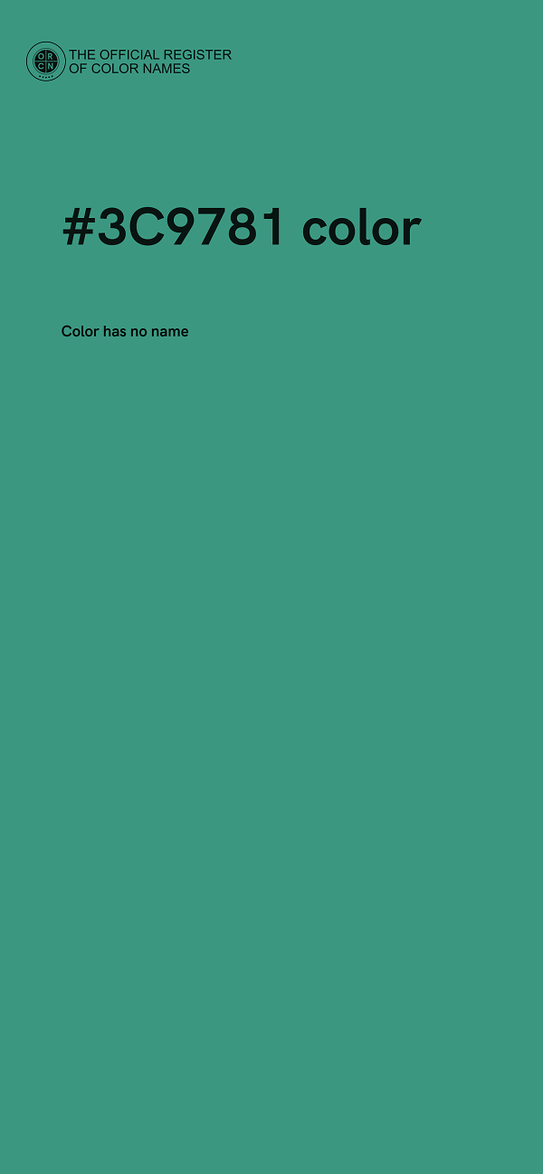 #3C9781 color image
